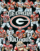 Georgia Bulldogs Tribute Sports Painting