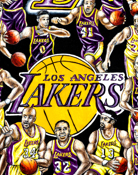 Los Angeles Lakers Tribute Sports Painting