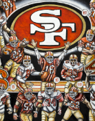 San Fransisco 49ers Tribute Sports Painting