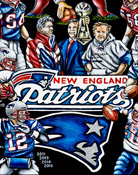 Patriots Tribute -- Sports Painting