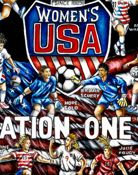 Women's Soccer Tribute Sports Painting