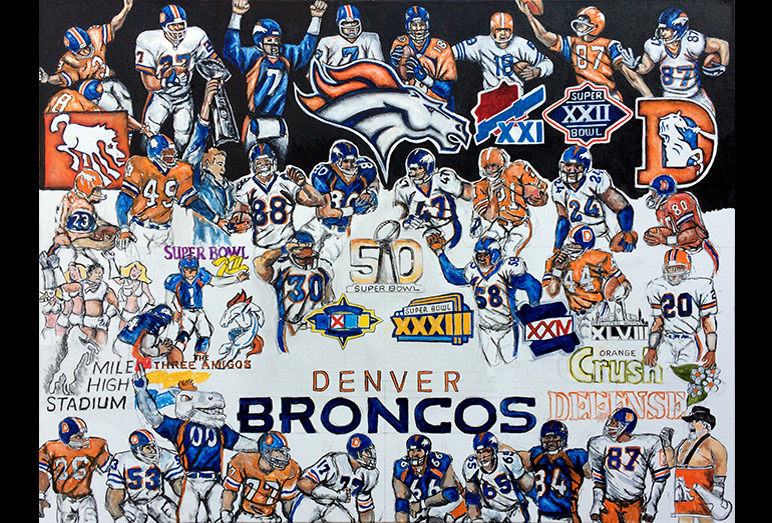 Thomas Jordan Gallery -- Broncos Tribute