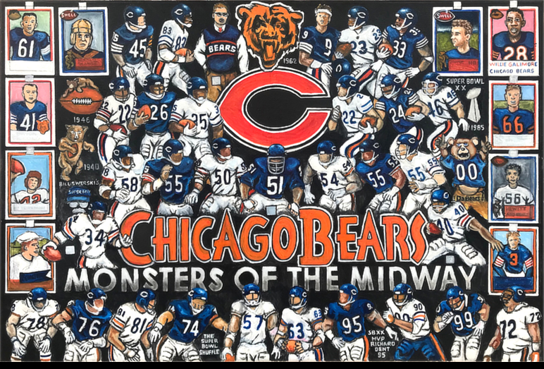 Thomas Jordan Gallery -- Chicago Bears Tribute