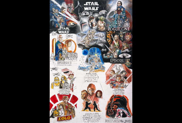 Thomas Jordan Gallery -- Star Wars Tribute Painting