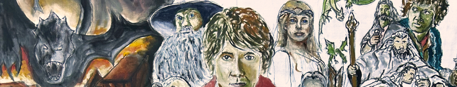 Thomas Jordan The Hobbit/Lord of the Rings Tribute Painting