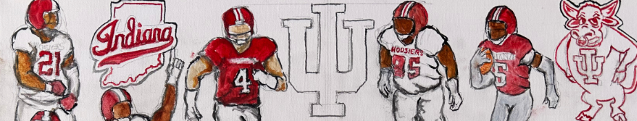 Thomas Jordan Indiana Hoosiers Tribute Painting