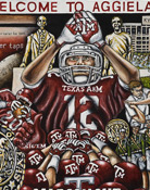 Welcome to Aggieland -- Sports Painting