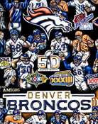Broncos Tribute -- Sports Painting