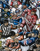 The Puck Stops Here -- Sports Painting