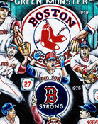 Boston Red Sox Tribute -- Sports Painting