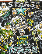 Dallas Stars Tribute -- Sports Painting
