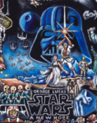 Star Wars Saga -- 32in. x 48in. - Oil On Canvas Star Wars Saga -- Painting