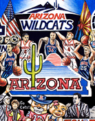 Arizona Wildcats Tribute -- Sports Painting