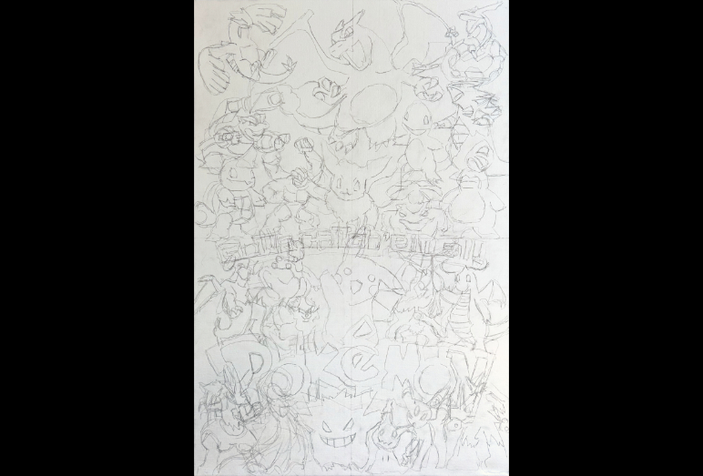 Thomas Jordan Gallery -- Pokemon Friends Painting
