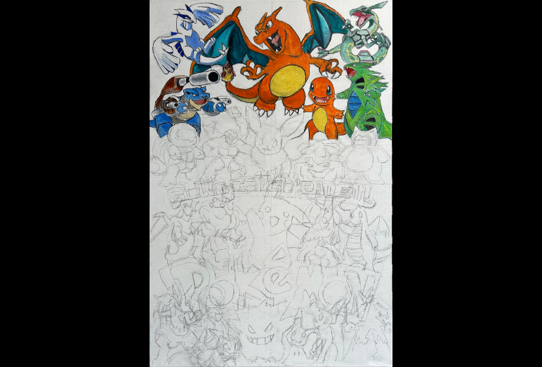 Thomas Jordan Gallery -- Pokemon Friends Painting
