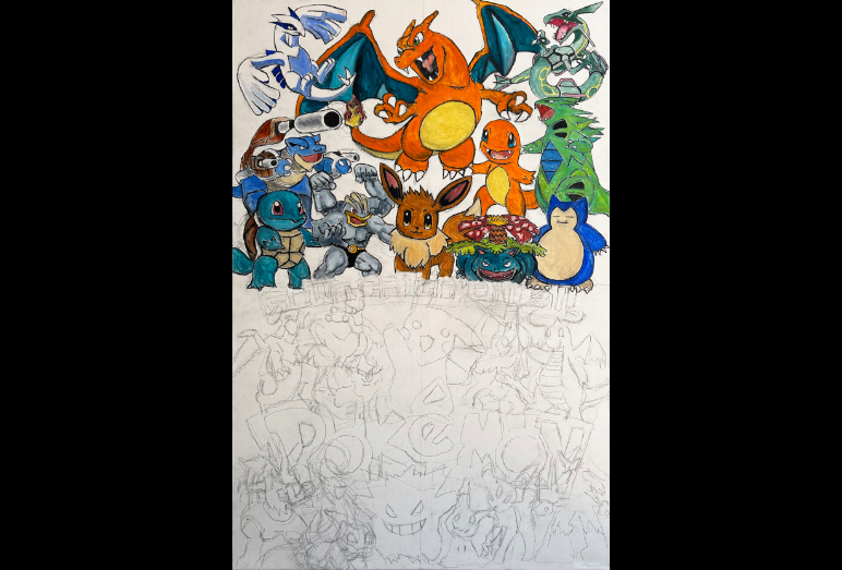 Thomas Jordan Gallery -- Pokemon Friends Painting