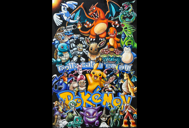 Thomas Jordan Gallery -- Pokemon Friends Painting