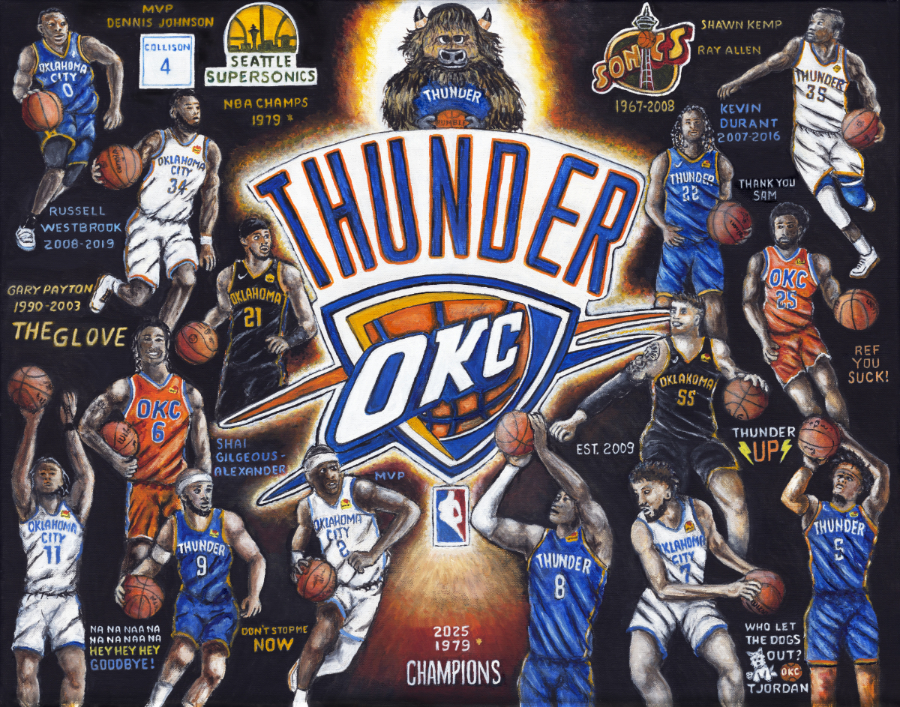 Thomas Jordan Gallery -- Oklahoma City Thunder Tribute Thomas Jordan Gallery -- Oklahoma City Thunder Tribute