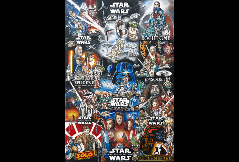 Thomas Jordan Gallery -- Star Wars Saga Painting