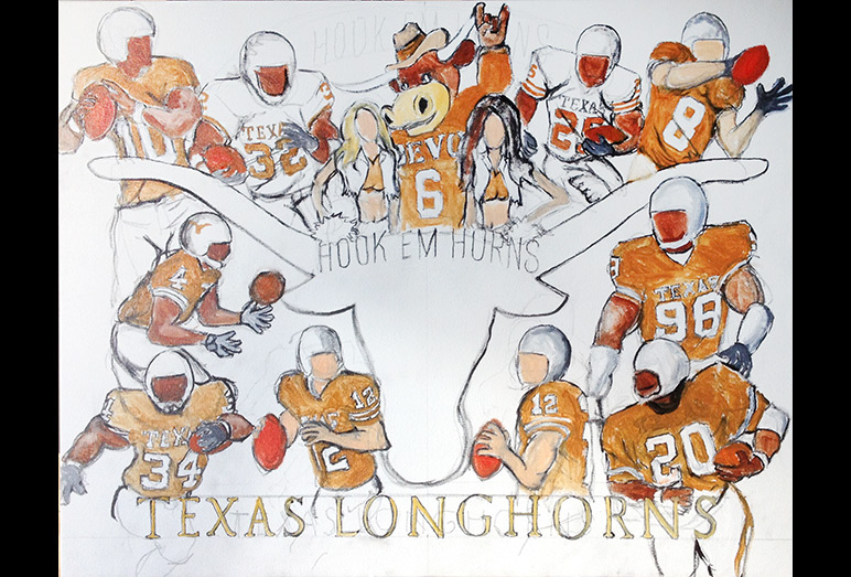 Thomas Jordan Gallery -- Hook Em Horns