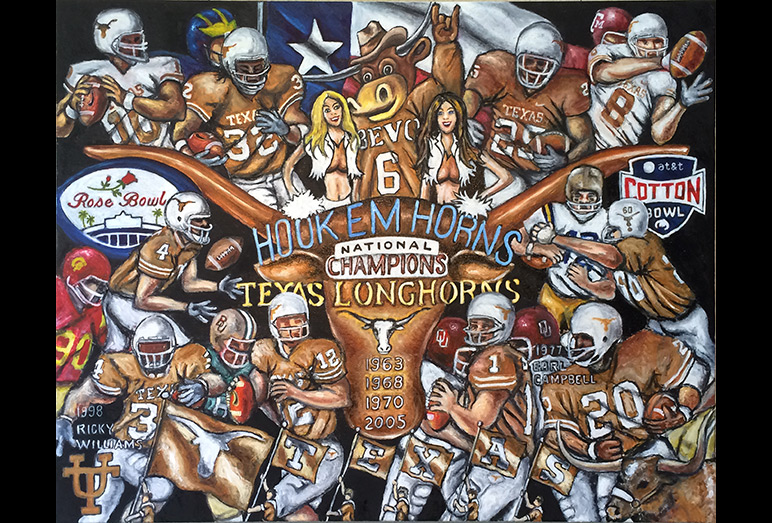 Thomas Jordan Gallery -- Hook Em Horns