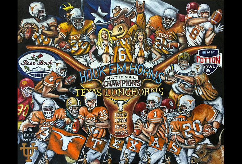 Thomas Jordan Gallery -- Hook Em Horns